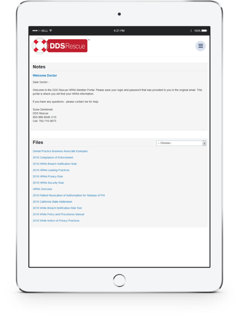 HIPPA Training Portal